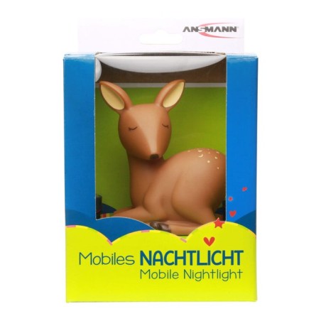Ansmann 1800-0059 luz nocturna para bebés marrón, verde led