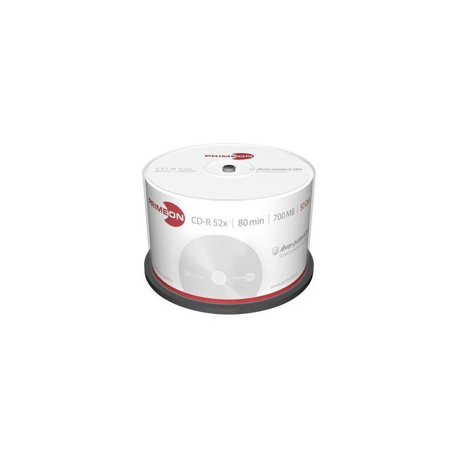 Primeon cd-r 80min 700mb 52x bobina (50 discos)