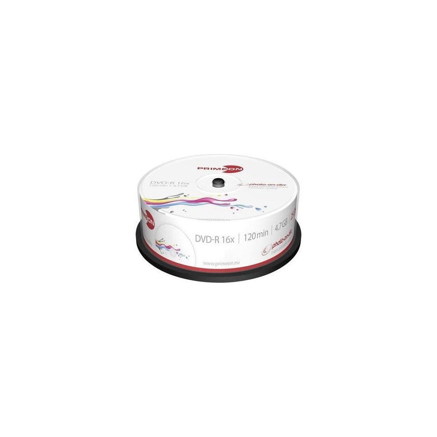 Primeon dvd-r 4.7gb 120min 16x bobina (25 discos)