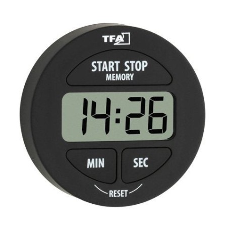 Tfa-dostmann 38.2022.01 despertador negro