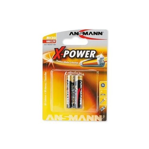 Pilas alcalinas ansmann aaa lr 03 x-power blister 2 piezas