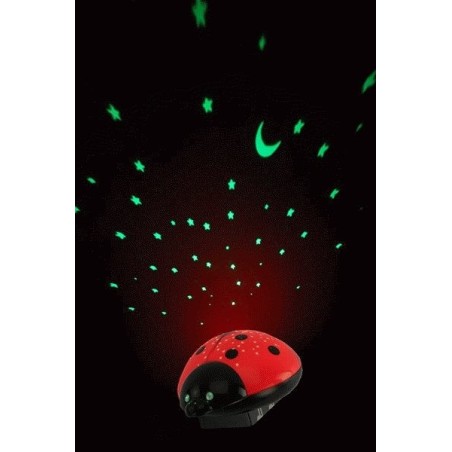 Ansmann starlight luz nocturna para bebés negro, rojo