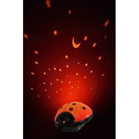 Ansmann starlight luz nocturna para bebés negro, rojo