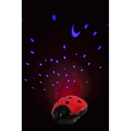 Ansmann starlight luz nocturna para bebés negro, rojo