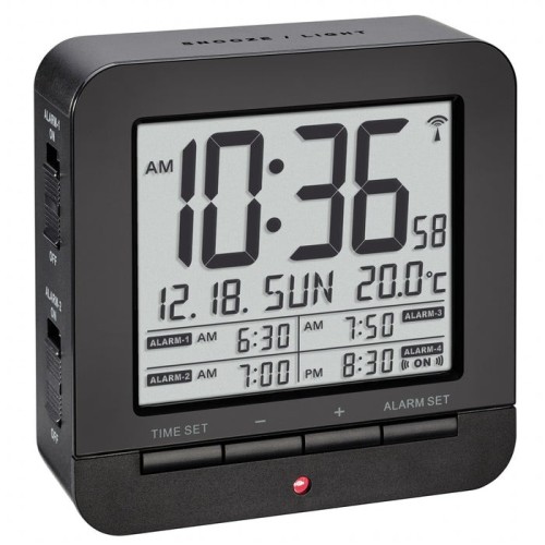 Tfa 60.2536.01 reloj de alarma controlado por radio