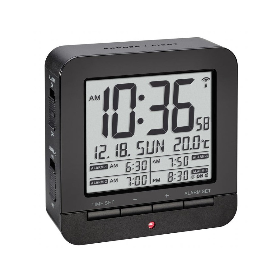 Tfa 60.2536.01 reloj de alarma controlado por radio