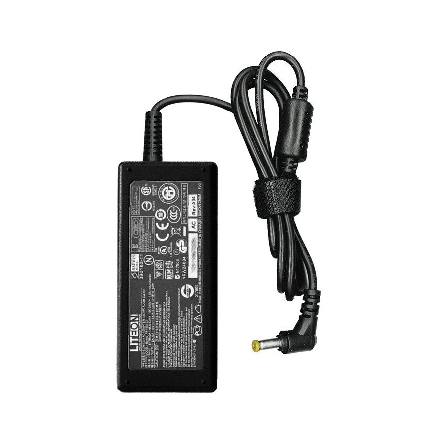 Acer cargador 19v 3.42a 65w con cable alimentación para acer travelmate 2400, 3210, 4150, 4650 ap.06503.031