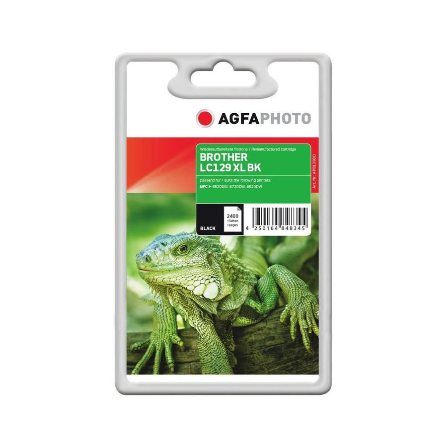 Agfaphoto apb129bd tinta brother lc129xlbk negro
