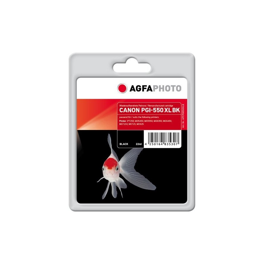 Agfaphoto apcpgi550xlb tinta canon pgi-550xl negro