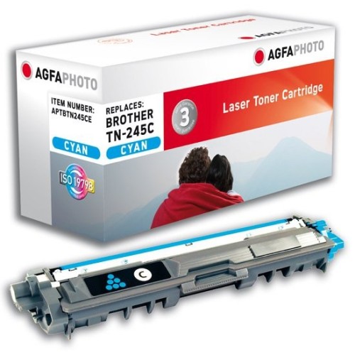 Tóner agfaphoto compatible para brother tn-245c cyan