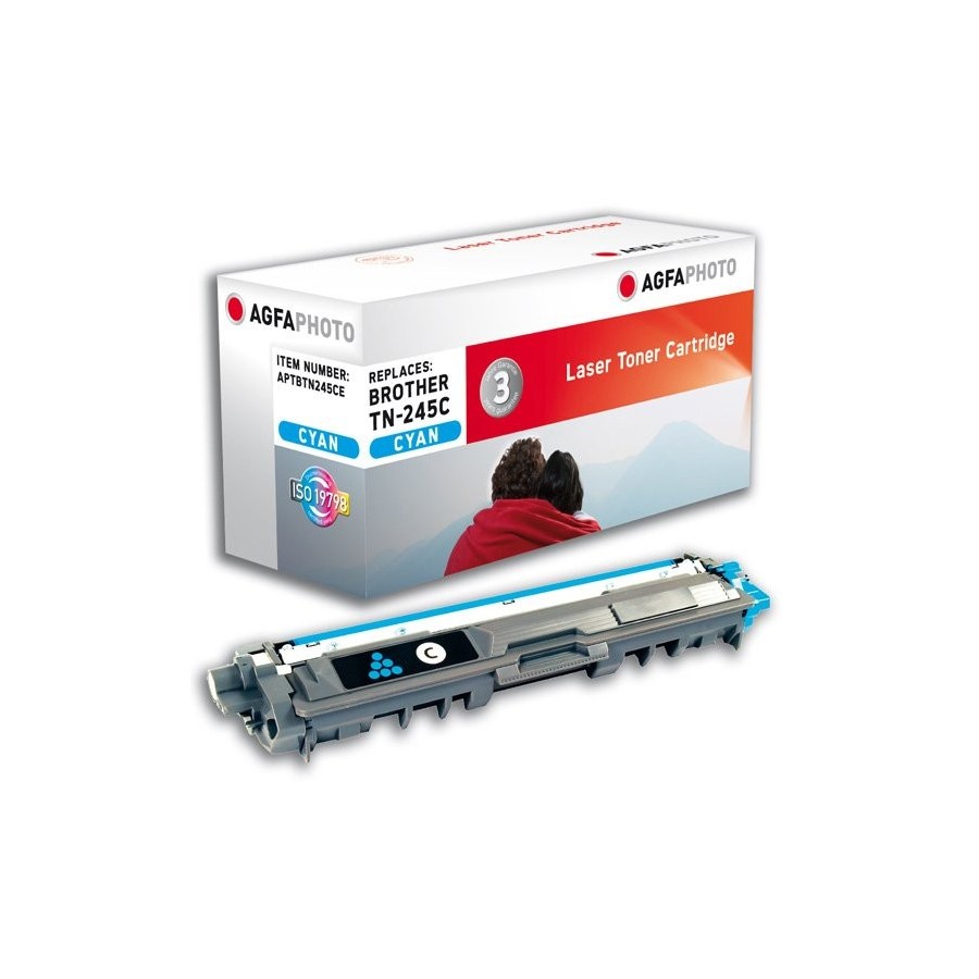 Tóner agfaphoto compatible para brother tn-245c cyan