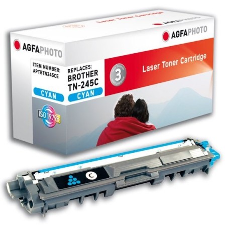 Tóner agfaphoto compatible para brother tn-245c cyan