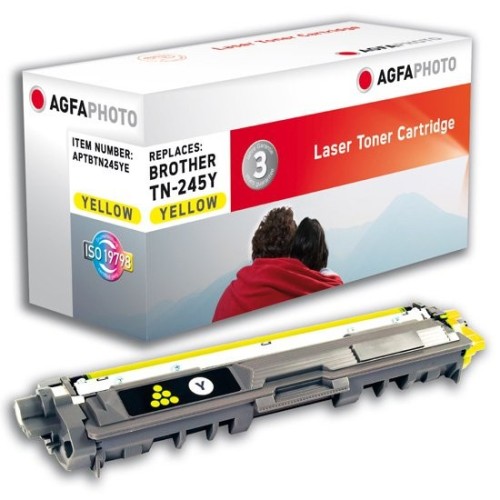 Tóner agfaphoto compatible para brother tn-245y yl amarillo