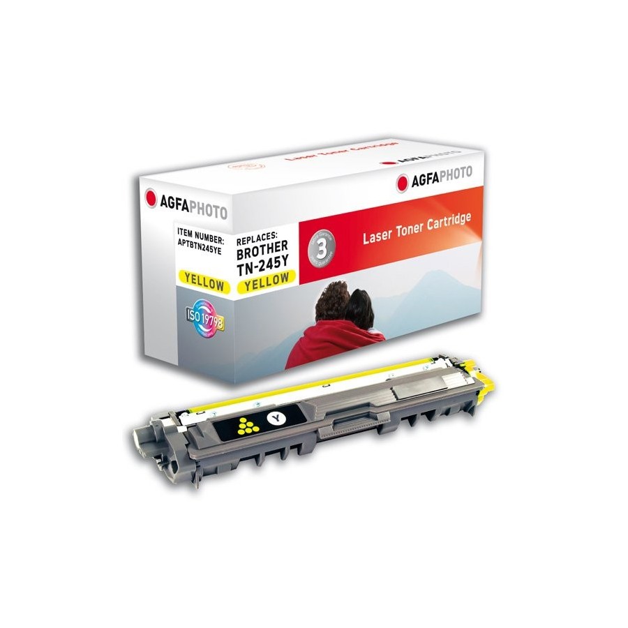 Tóner agfaphoto compatible para brother tn-245y yl amarillo