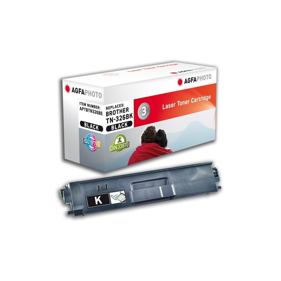 Tóner agfaphoto compatible para brother tn-326bk negro
