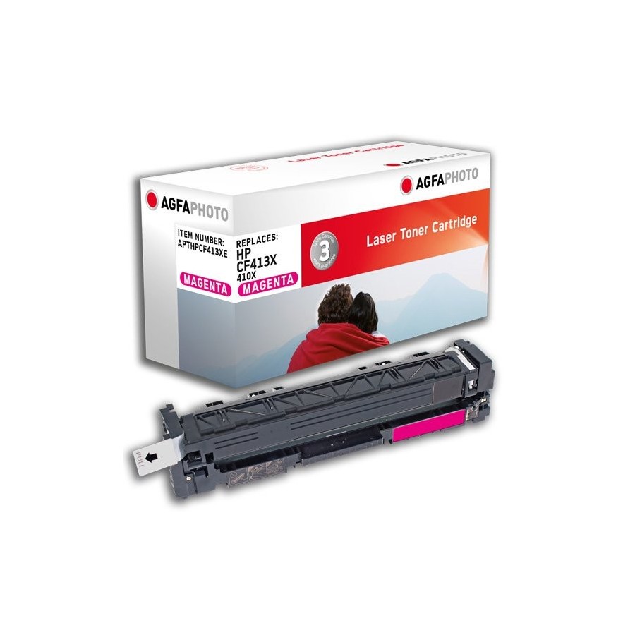 Agfaphoto apthpcf413xe tóner compatible hp cf413x 410x  magenta