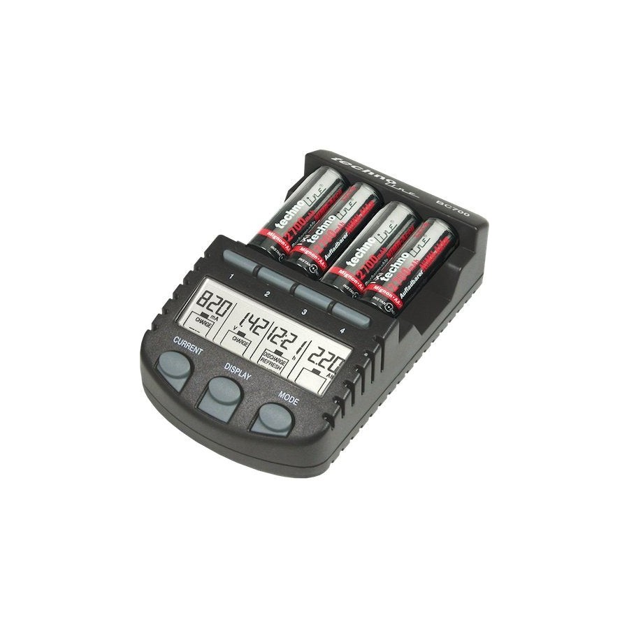 Technoline bc 700 cargador para pilas aaa / aa