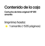 Tinta original hp 951 officejet amarillo 1 pieza(s)