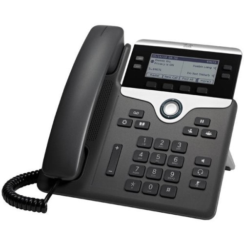Cisco 7841 teléfono ip negro, plata terminal con conexión por cable lcd 4 líneas
