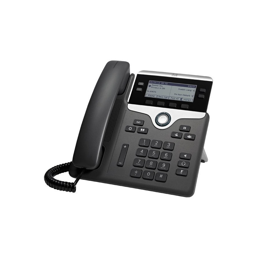 Cisco 7841 teléfono ip negro, plata terminal con conexión por cable lcd 4 líneas