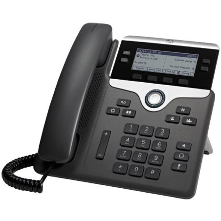 Cisco 7841 teléfono ip negro, plata terminal con conexión por cable lcd 4 líneas