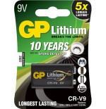 Gp batteries lithium cr-v9 batería de un solo uso 9v litio