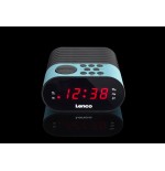 Lenco cr-07 radio reloj negro, azul