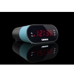 Lenco cr-07 radio reloj negro, azul