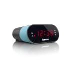 Lenco cr-07 radio reloj negro, azul