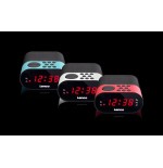 Lenco cr-07 radio reloj negro, azul