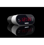 Lenco cr-07 radio reloj negro, blanco