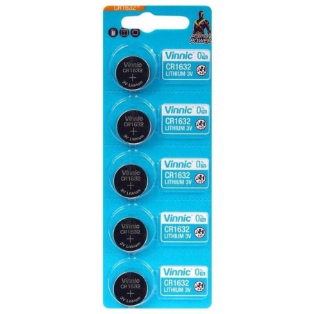 Vinnic pila boton litio cr1632 blister 5pzs cr1632