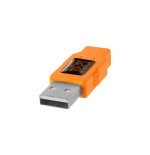 Tether tools cu1917 adaptador de cable usb 2.0 a naranja