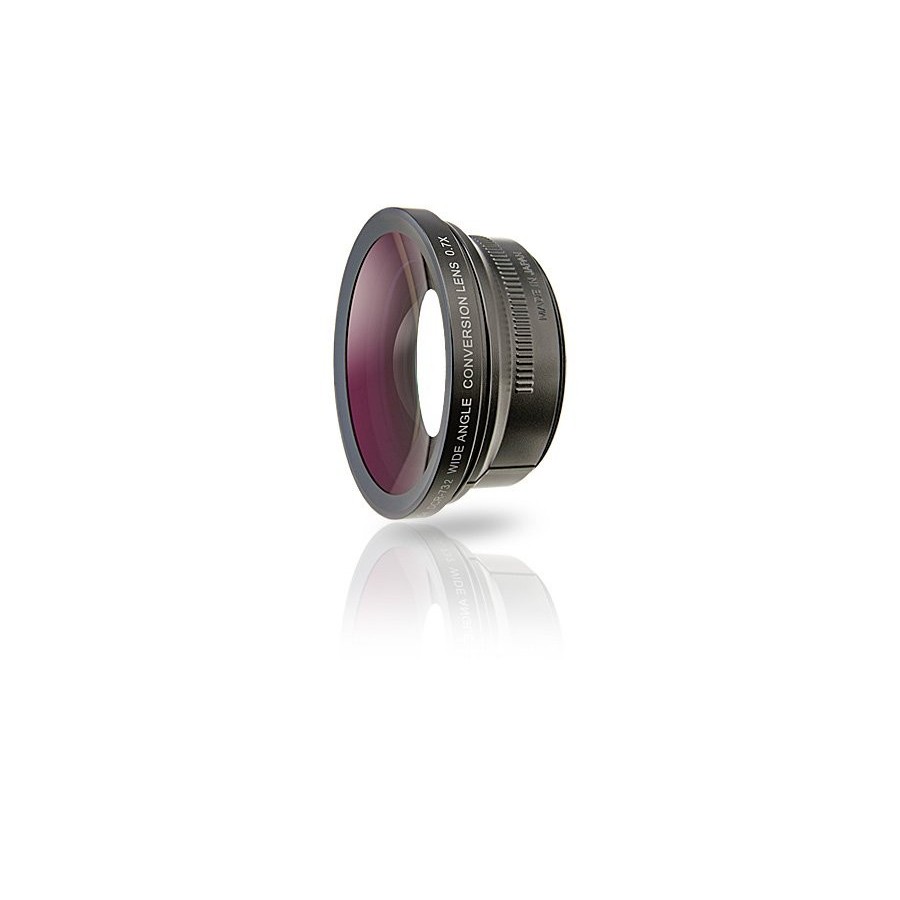 Raynox dcr-732 lente de cámara videocámara objetivo ancho negro