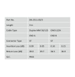 Digitus dk-2511-03/3 cable lwl om3 st / st 3.0m mu duplex st a stmm om3 50 / 1253.0m