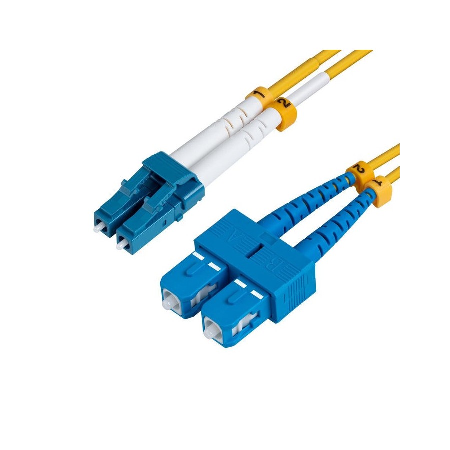 Microconnect lc/pc-sc/pc 20m 9/125 sm cable de fibra optica amarillo