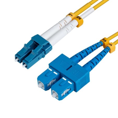 Microconnect lc/pc-sc/pc 20m 9/125 sm cable de fibra optica amarillo