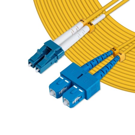 Microconnect lc/pc-sc/pc 20m 9/125 sm cable de fibra optica amarillo