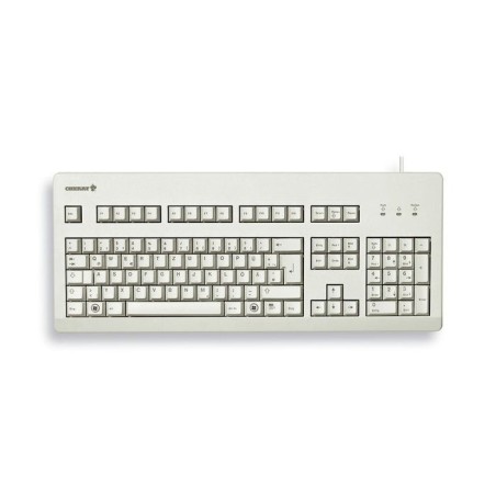 Teclado inglés cherry g80-3000 usb qwerty reino unido gris