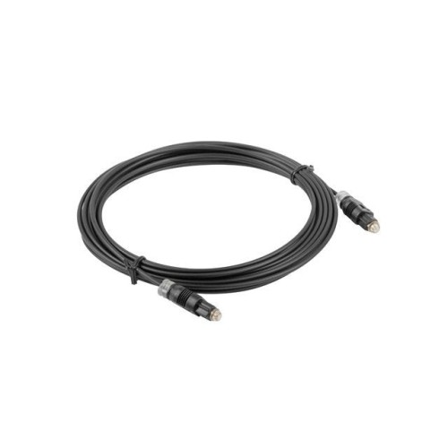 Cable óptico de audio digital toslink lanberg ca-tosl-10cc-0010-bk 1m negro