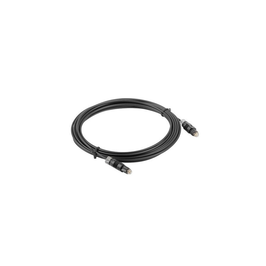 Cable óptico de audio digital toslink lanberg ca-tosl-10cc-0010-bk 1m negro