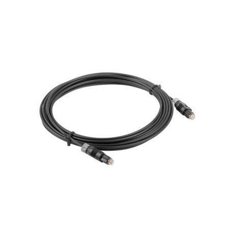Cable óptico de audio digital toslink lanberg ca-tosl-10cc-0010-bk 1m negro