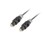 Cable óptico de audio digital toslink lanberg ca-tosl-10cc-0010-bk 1m negro