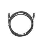 Cable óptico de audio digital toslink lanberg ca-tosl-10cc-0020-bk 2m negro