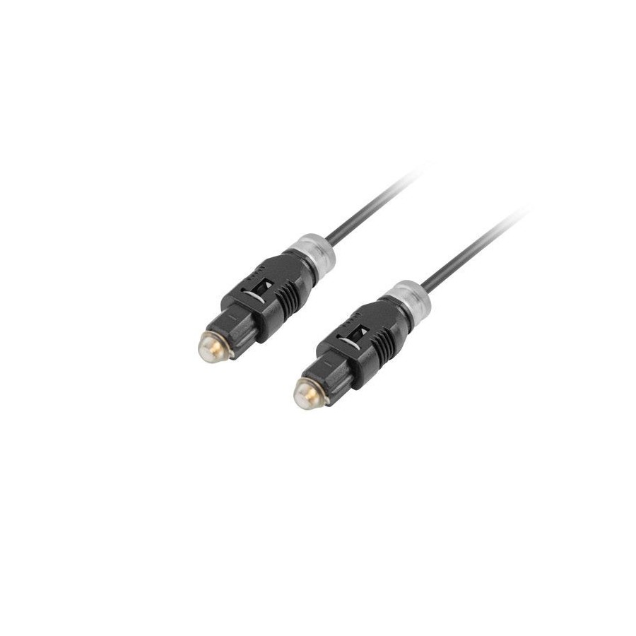 Cable óptico de audio digital toslink lanberg ca-tosl-10cc-0030-bk 3m negro