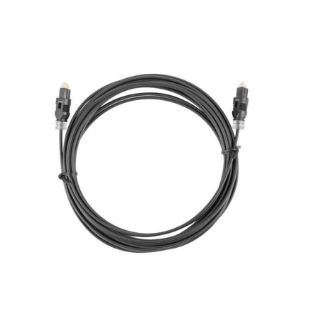 Cable óptico de audio digital toslink lanberg ca-tosl-10cc-0030-bk 3m negro