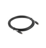 Cable óptico de audio digital toslink lanberg ca-tosl-10cc-0030-bk 3m negro