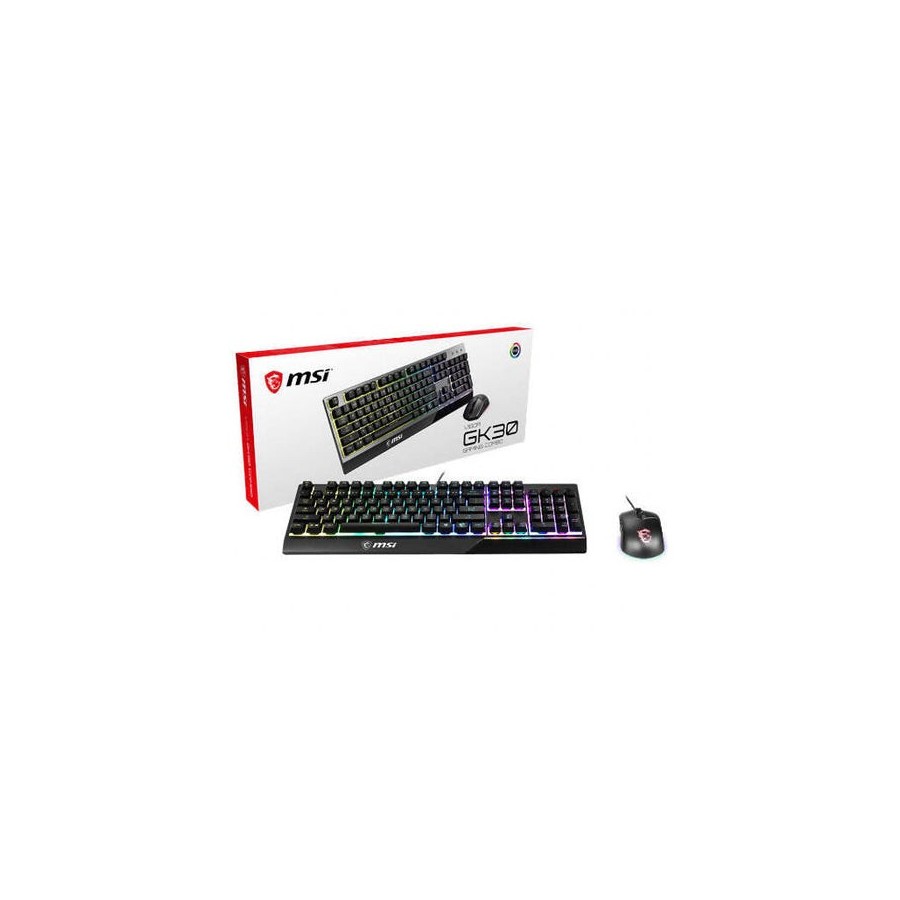 Teclado español msi vigor gk30 gaming + clutch gm11 ratón gaming 5000dpi