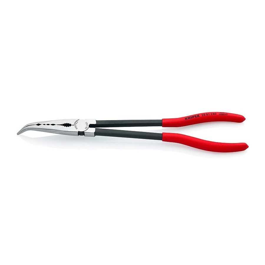 Knipex 2881280 alicates de punta de aguja de largo alcance con perfiles transversales