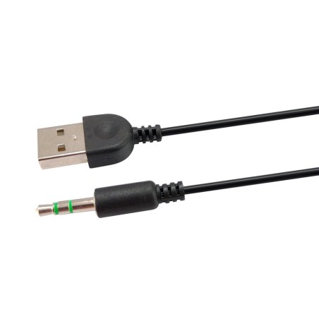 Equip altavoces 2.0 mini  6w rms color negro y blanco jack 3.5  control de volumen alimetancion usb